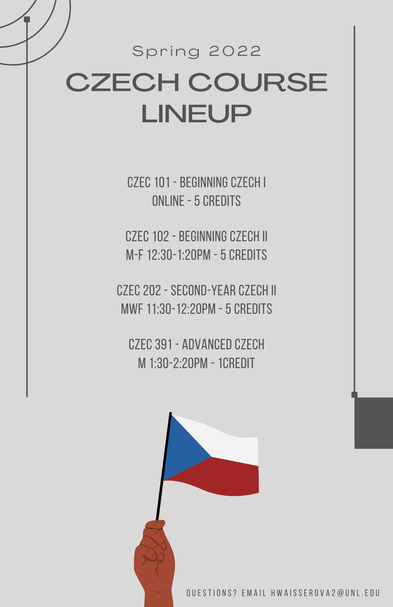 Spring 2022 Czech Course Lineup