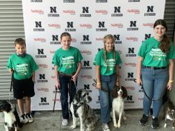 4 on the Floor members at the 2021 State 4-H Dog Show