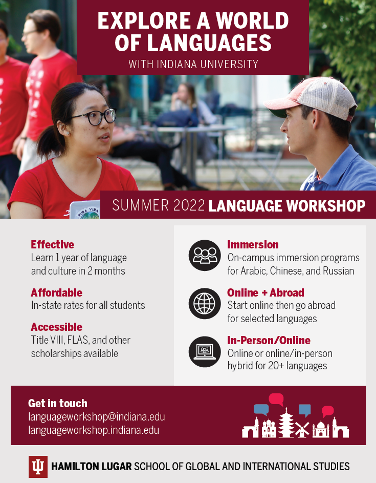 Explore a world of languages with Indiana University