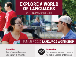 Explore a world of languages with Indiana University