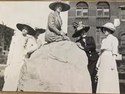 Photograph taken at the University of Nebraska in 1916 from Julia Power’s 1909-1916 photo album.