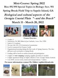 Spring Break Field Trip to Sapelo Island, GA