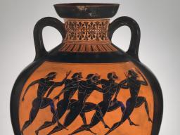 Terracotta Panathenaic prize amphora ca. 530 B.C.