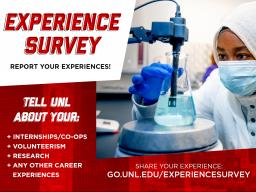 Undergraduate research is just one type of career experience reported in the Experiential Learning Dashboard.