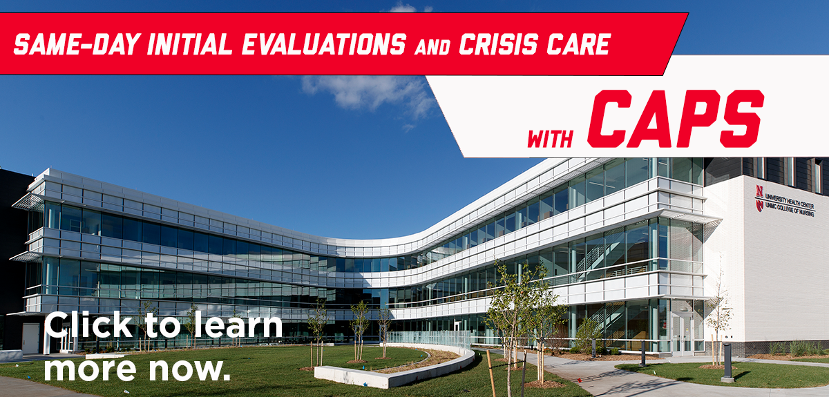 Same-day initial evaluations and crisis care with CAPS. Click here to learn more now.