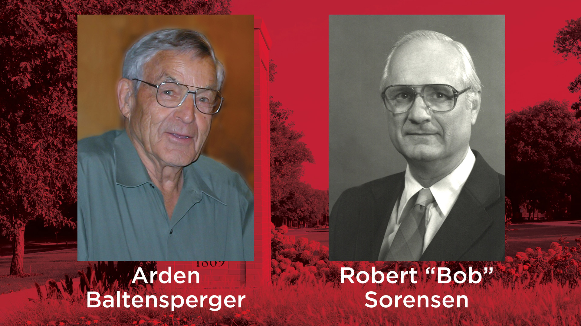 Arden Albert Baltensperger and Robert "Bob" Sorensen, University of Nebraska–Lincoln alumni, received the 2021 Department of Agronomy and Horticulture Alumni Lifetime Achievement Award.