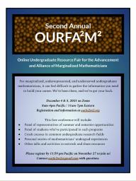 Online Undergraduate Resource Fair for the Advancement and Alliance of Marginalized Mathematicians