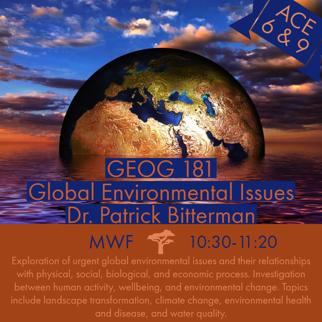 GEOG 181: Global Environmental Issues