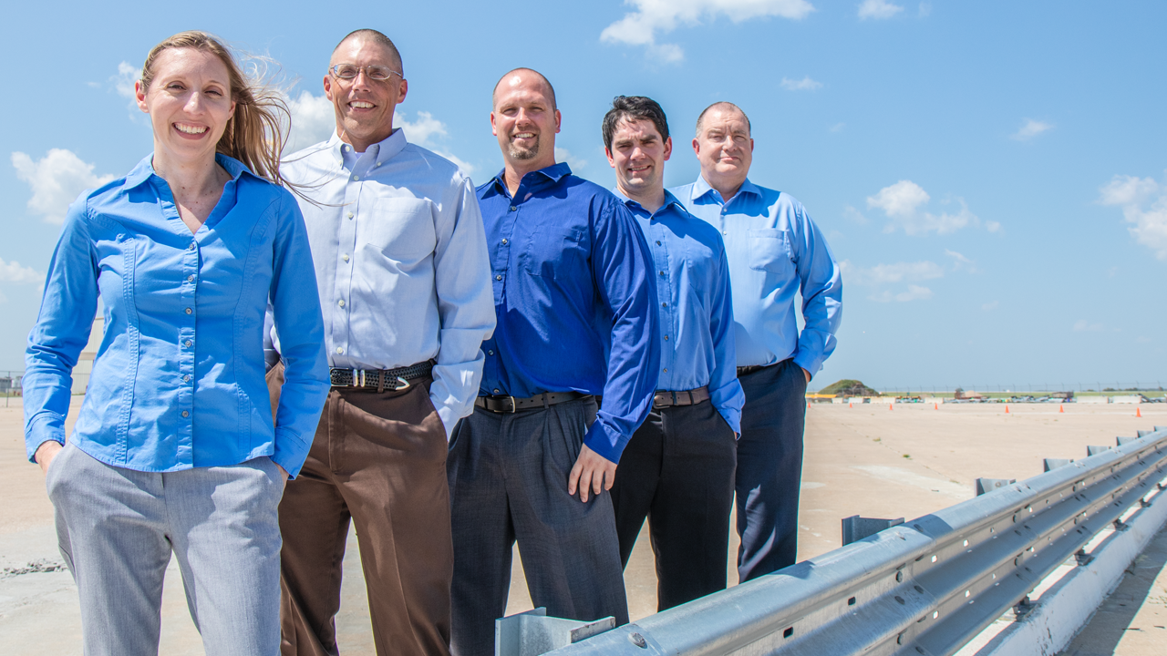 From left: Jennifer Rasmussen, Bob Bielenberg, Scott Rosenbaugh, Cody Stolle and Ron Faller.