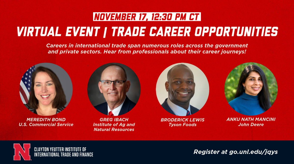 Webinar Wednesday Nov 17: Opportunities in Trade