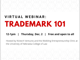 Faculty, staff and students are invited to join an online webinar Thursday, Dec. 2 to learn more about trademarks.
