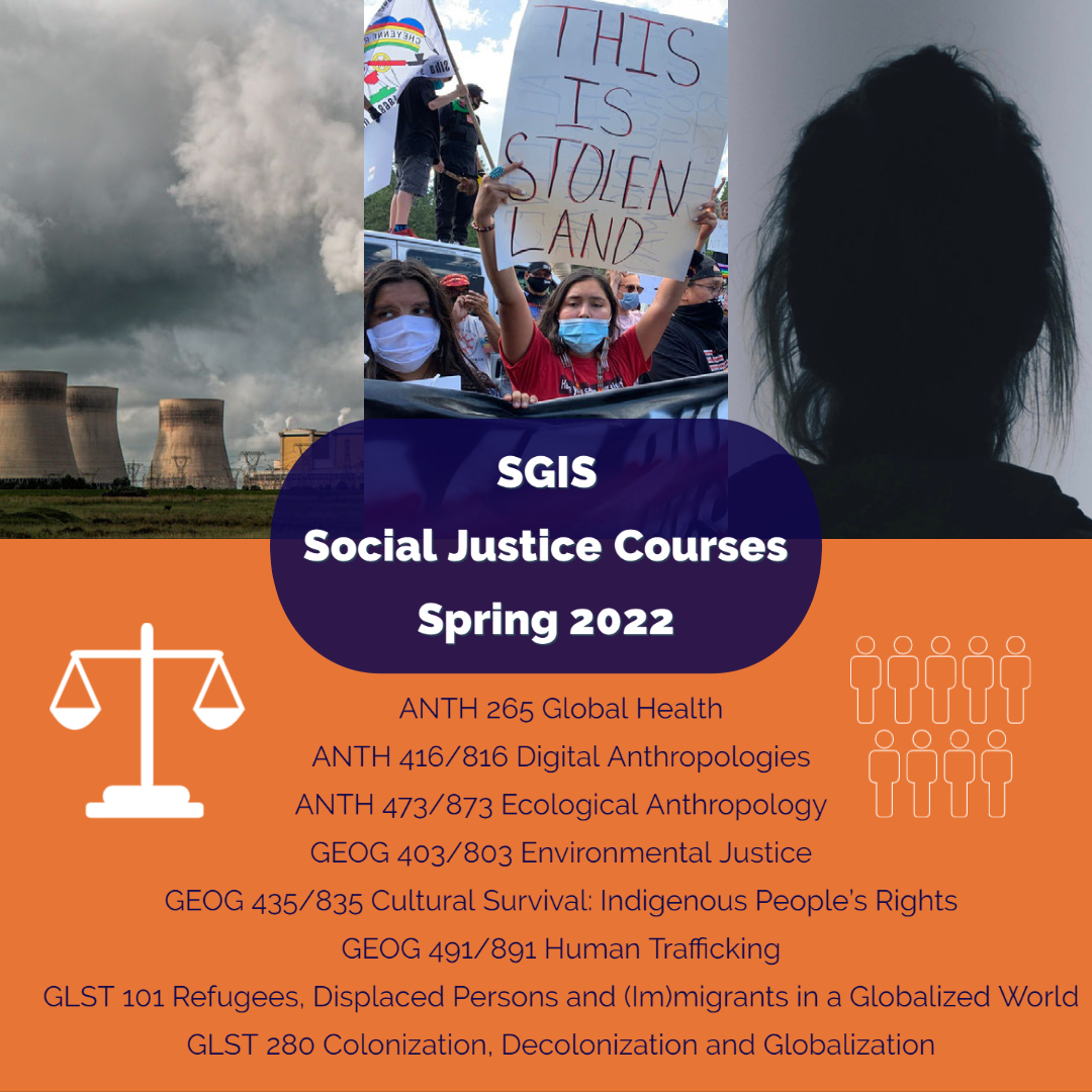 SGIS Social Justice Courses - Spring 2022