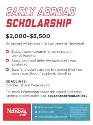 Early Abroad Scholarship