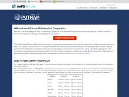 Putnam Exam Registration