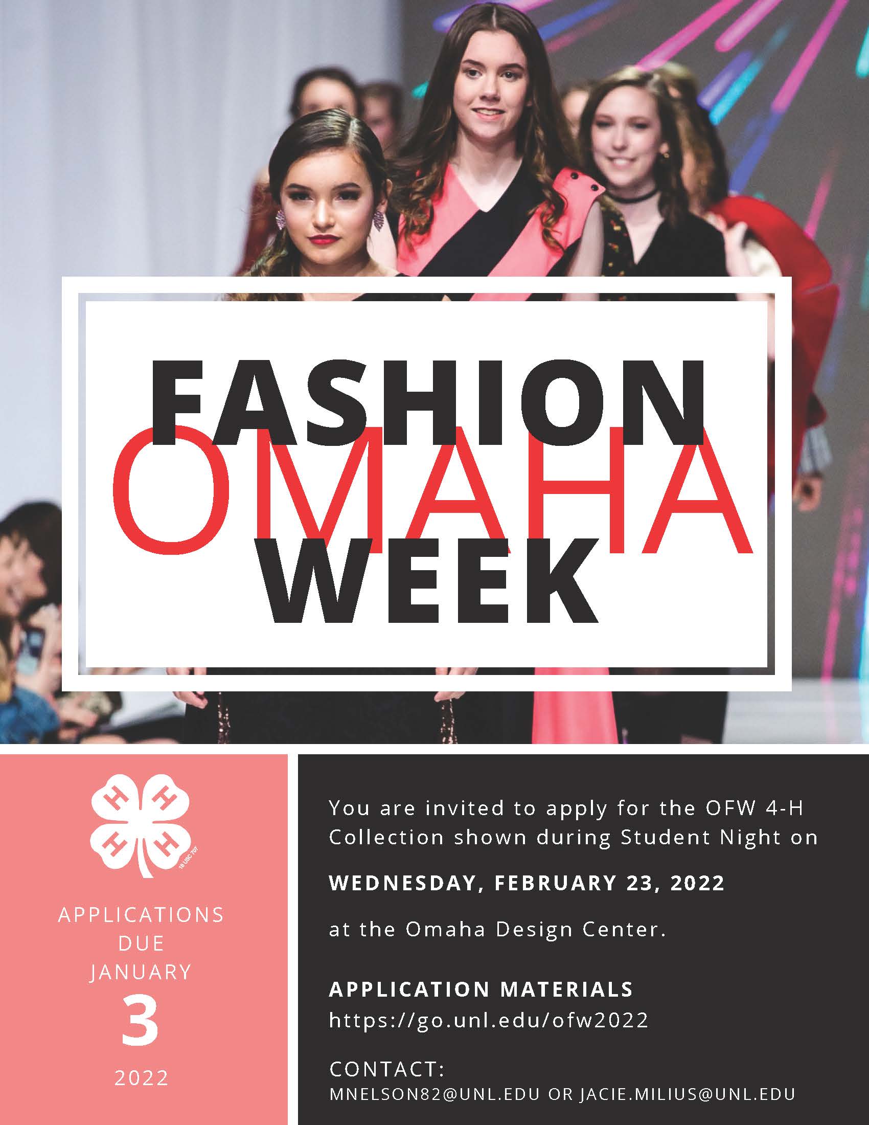4-H at Omaha Fashion Week Deadline is Jan. 3 | Announce | University of