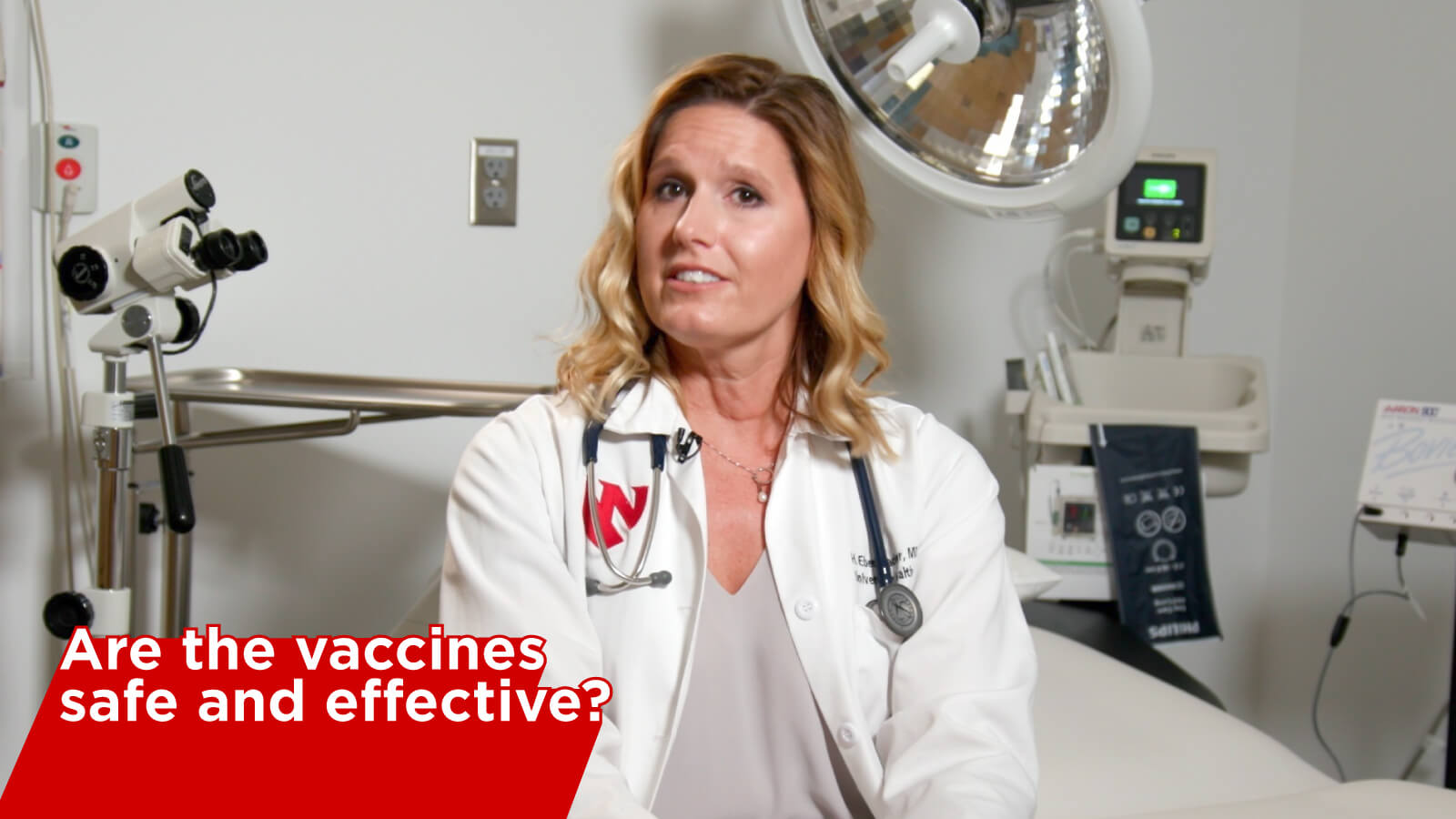 Dr. Eberspacher answers questions about the COVID-19 vaccines on the university website.