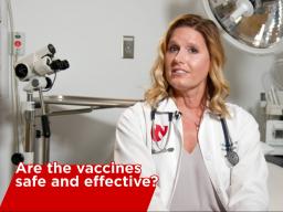 Dr. Eberspacher shares information about the COVID-19 vaccines on the university website.