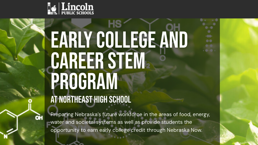 The Early College and Career STEM Focus Program Open House will take place virtually Dec. 13.