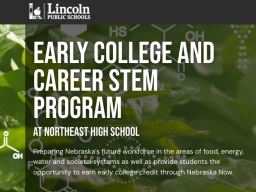 The Early College and Career STEM Focus Program Open House will take place virtually Dec. 13.