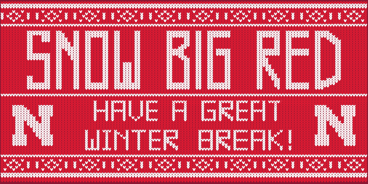 Snow Big Red. Have a Great Winter Break!