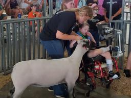 Members of the Unified Showmanship 4-H club at the 2021 Lancaster County Super Fair.