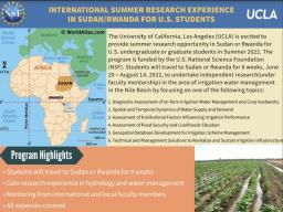 International Summer Research Experience