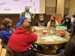 Lincoln Northeast students in the LPS-CASNR Early College and Career STEM Program participate in an immersive event in November 2021. (Chandra Spangler | IANR Media)
