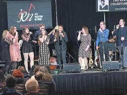 The Glenn Korff School of Music's Jazz Singers perform at the Jazz Education Network Conference in Dallas. Courtesy photo.