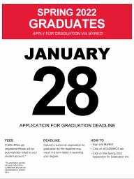 May Graduation Application Deadline