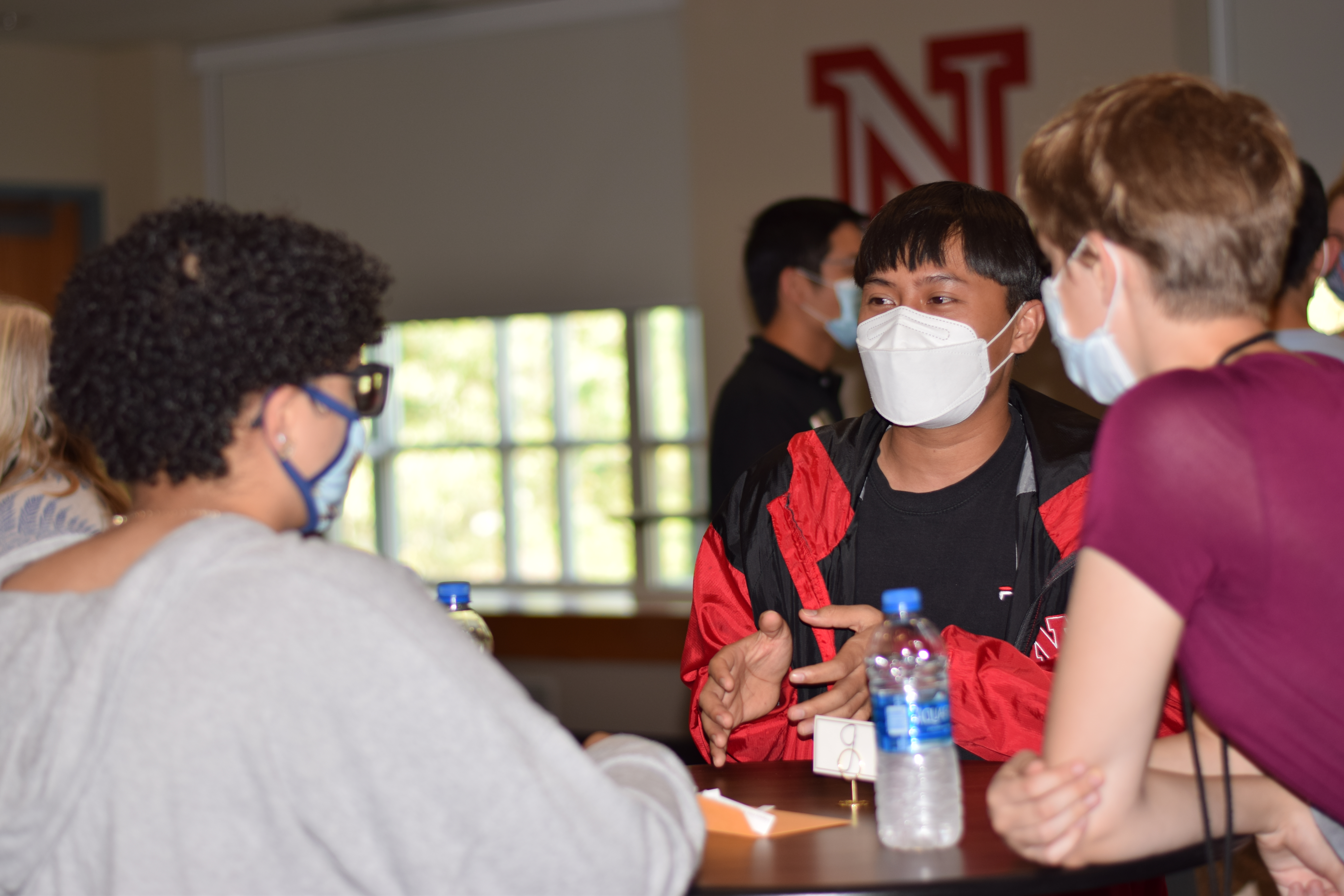 Huskers participated at the 2021 PIESL Conversational Partners Program kick-off, where they were matched with an international student as a conversational partner. // Office of Global Strategies