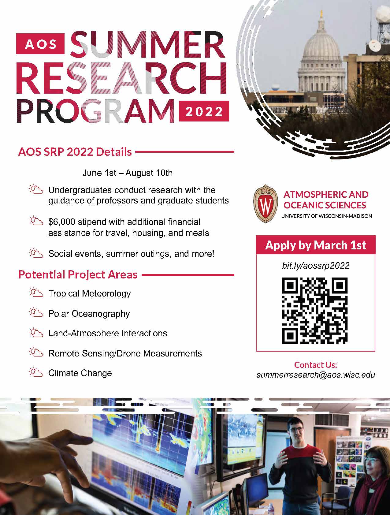 AOS Summer Research Program at UW-Madison