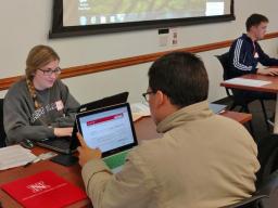 Volunteers assisted Huskers in tax return preparation and financial education. // Lincoln VITA (EITC) Coalition