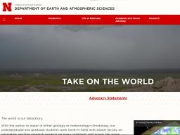 UNL Department of Earth and Atmospheric Sciences