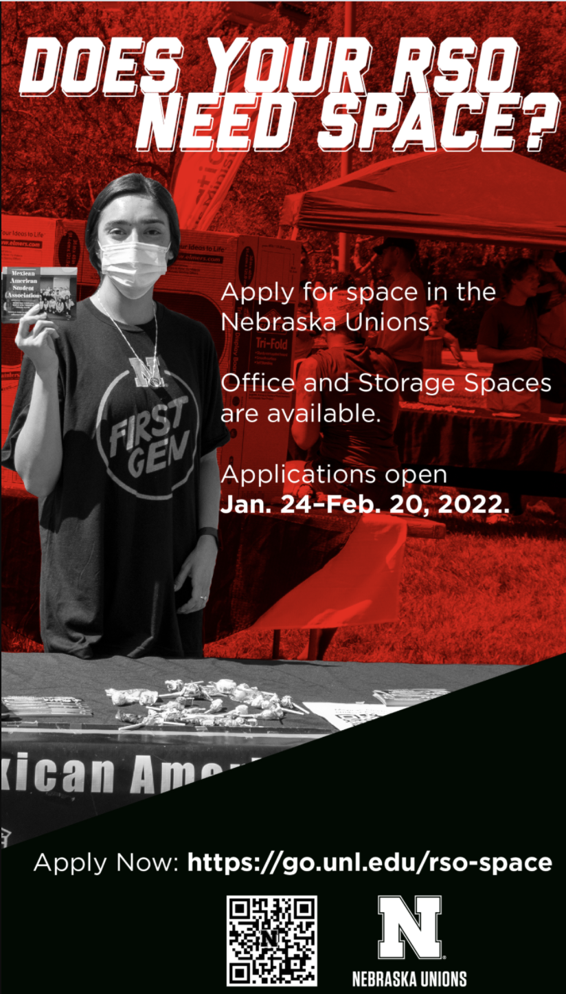 Apply for Space in the Nebraska Unions