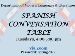 Practice your Spanish at the Spanish Conversation Table