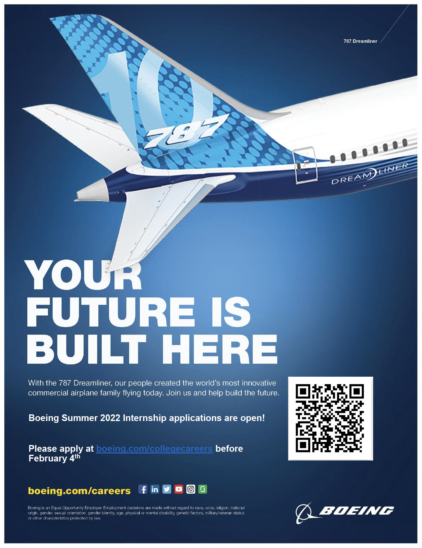 Summer Internships with Boeing