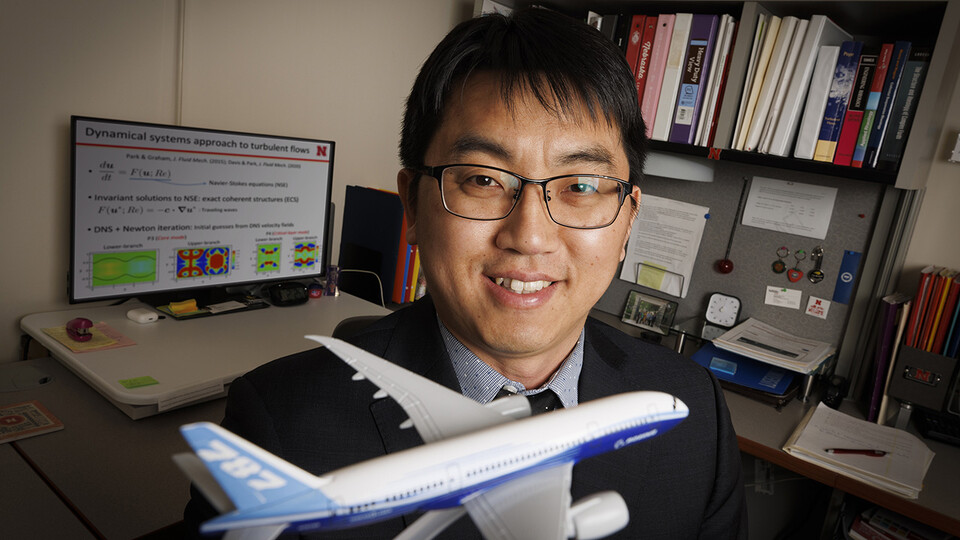 Jae Sung Park, assistant professor of mechanical and materials engineering, aims to solve one of the great problems in science — discovering patterns or orders in turbulent flows and then developing methods of exploiting those orders to mitigate their imp