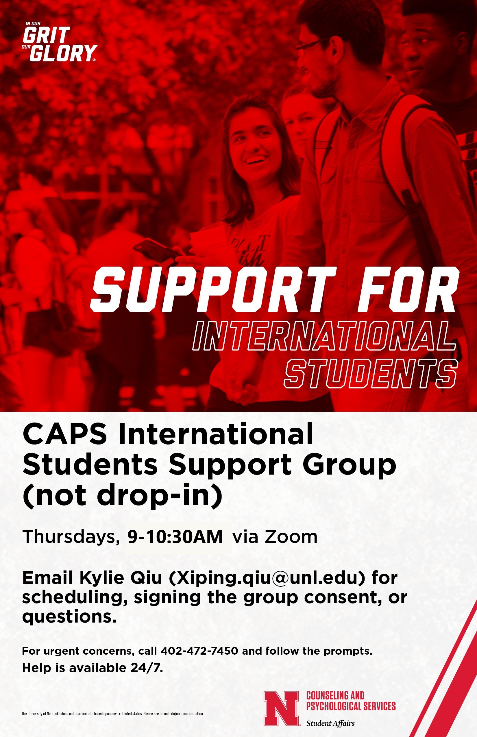 CAPS International Students Support Group (not drop-in)