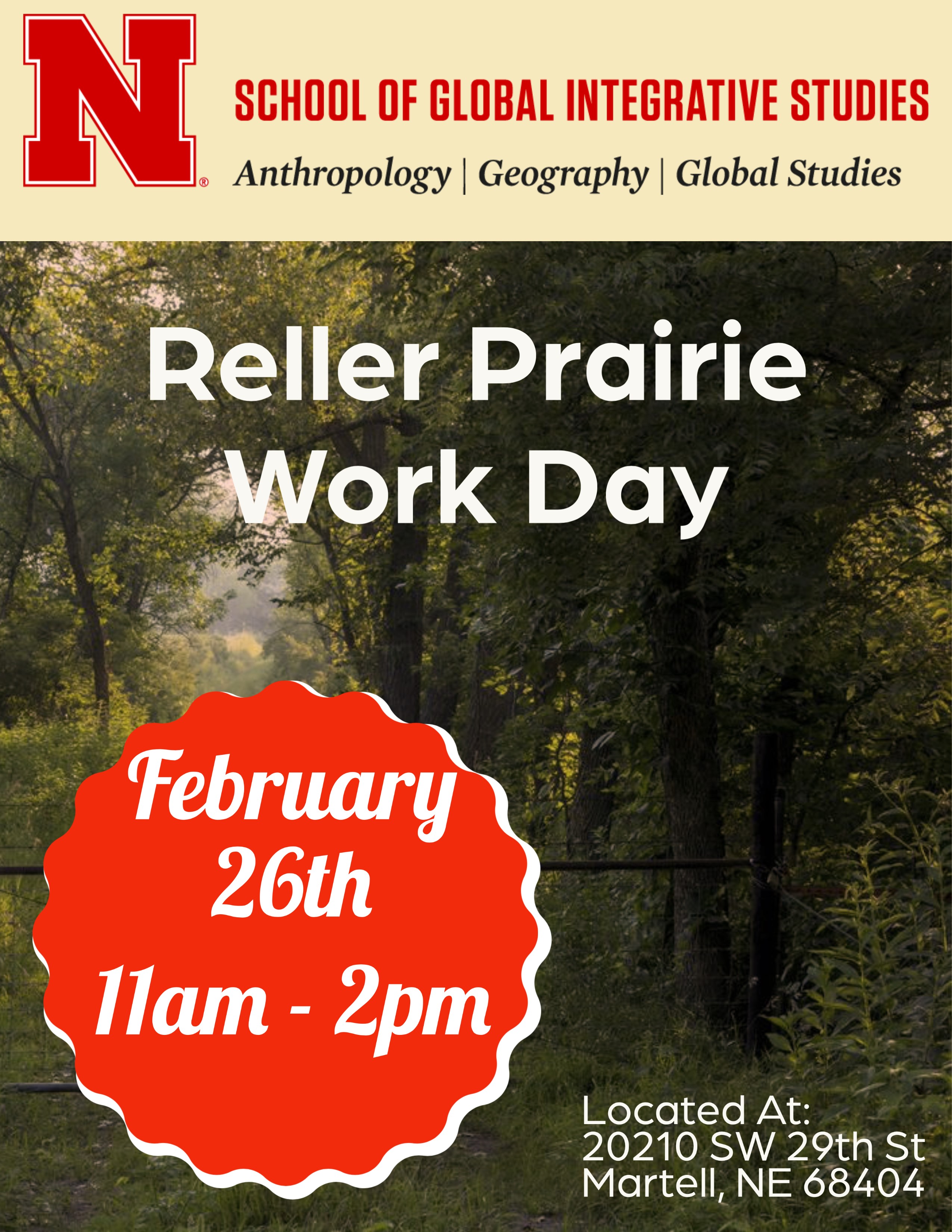 Reller Prairie Work Day - 2/26
