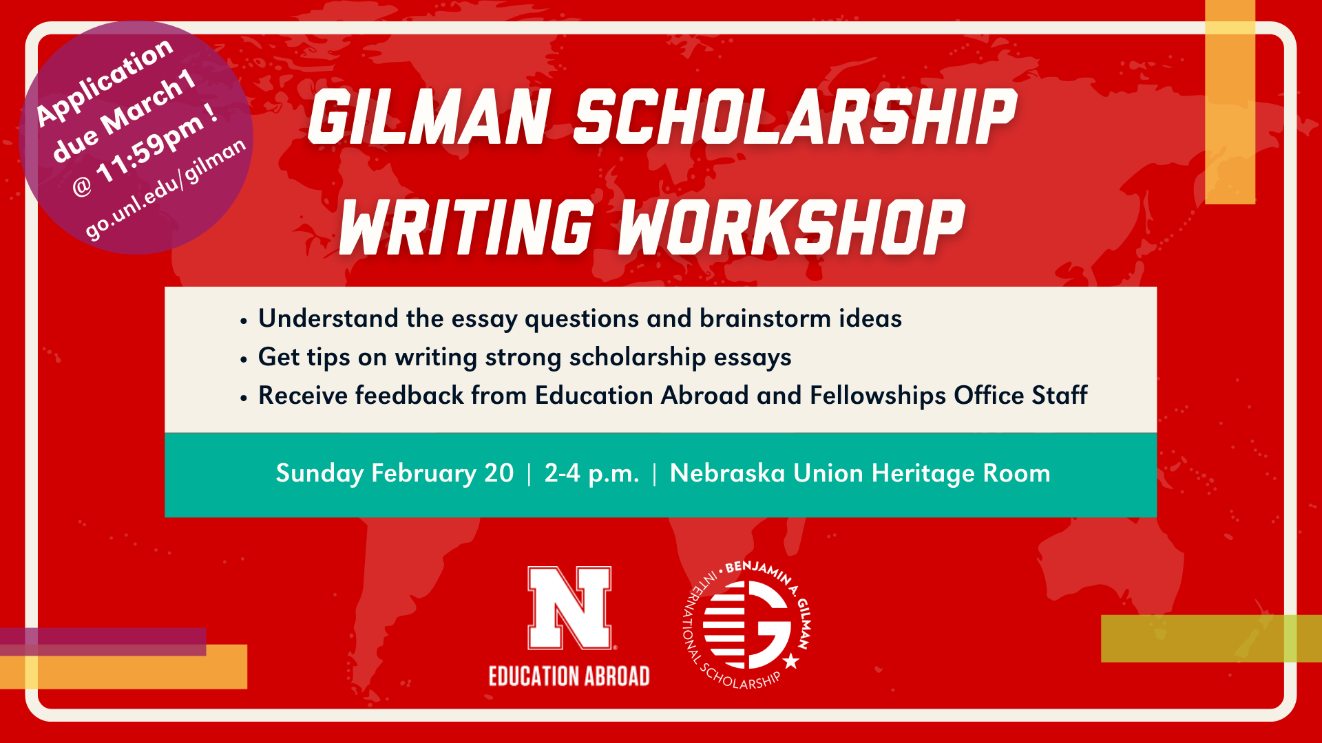 Gilman Scholarship Writing Workshop - 2/20