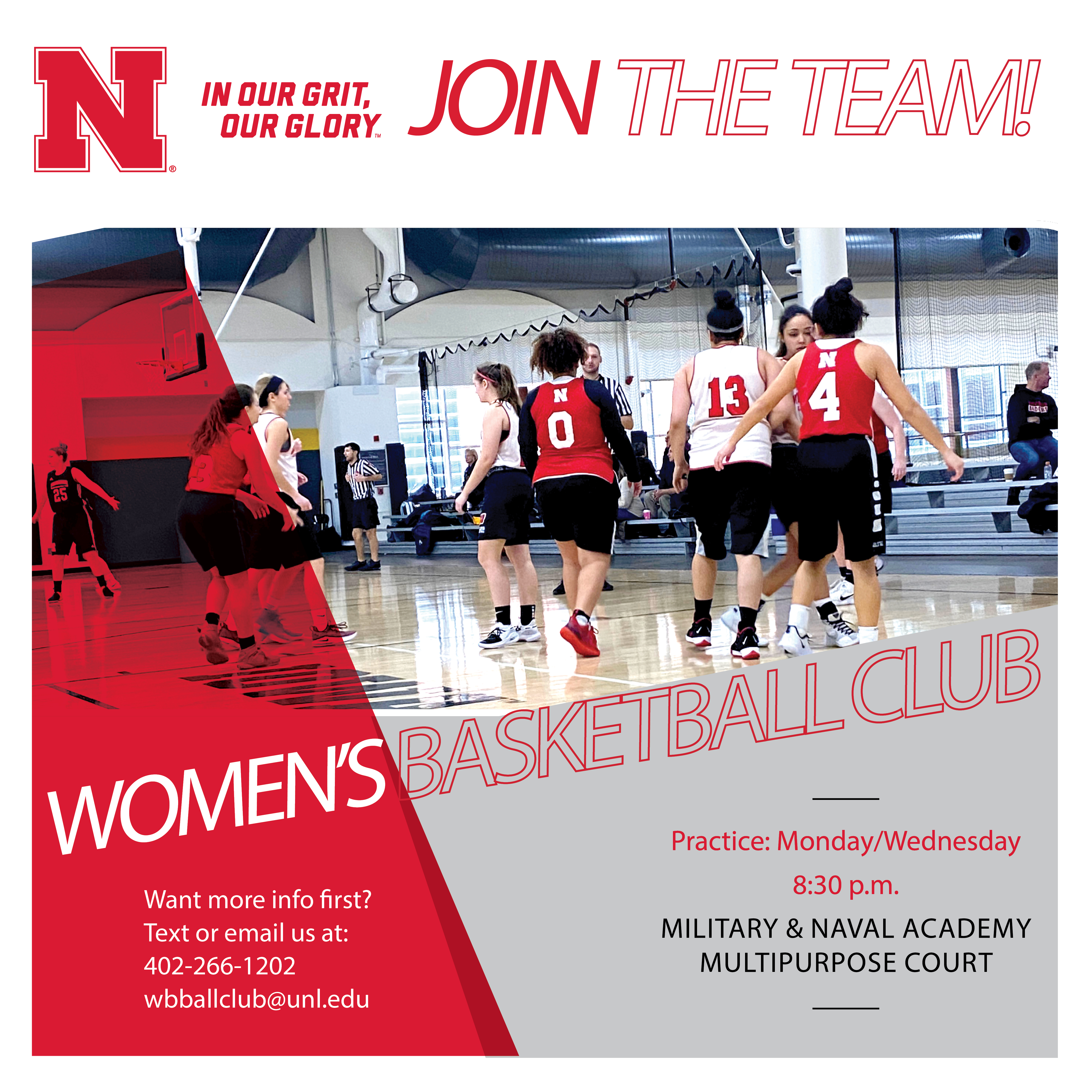 Women's Basketball Club Recruitment Poster