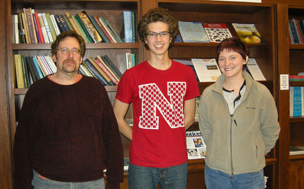 Richard Rebarber, Math Scholar Jesse Epperson and graduate student mentor Brittney Hinds