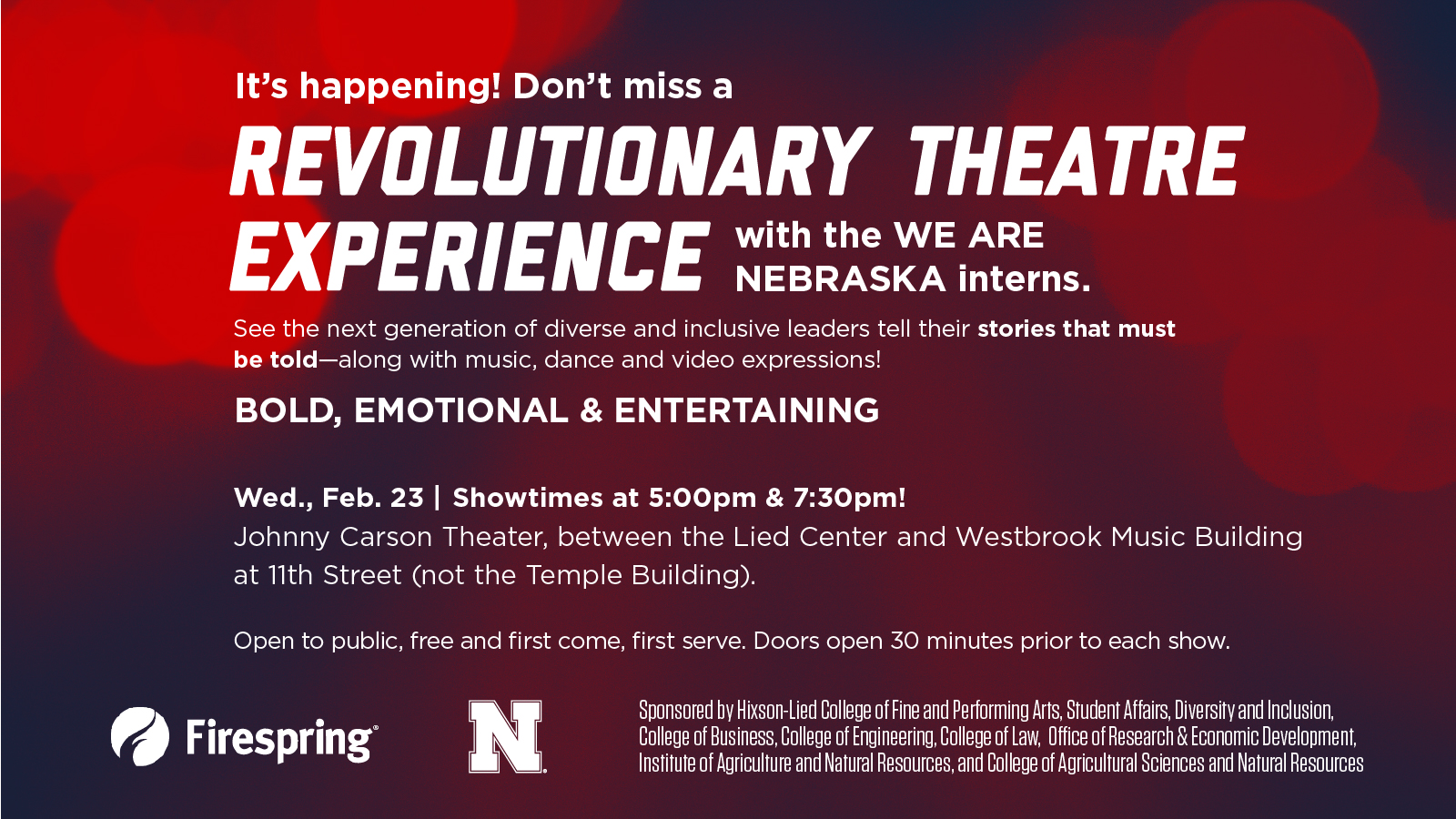 We Are Nebraska: Revolutionary Theater Experience