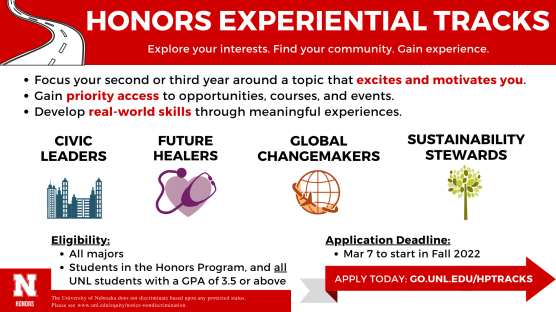 Honors Experiential Tracks Program Expands