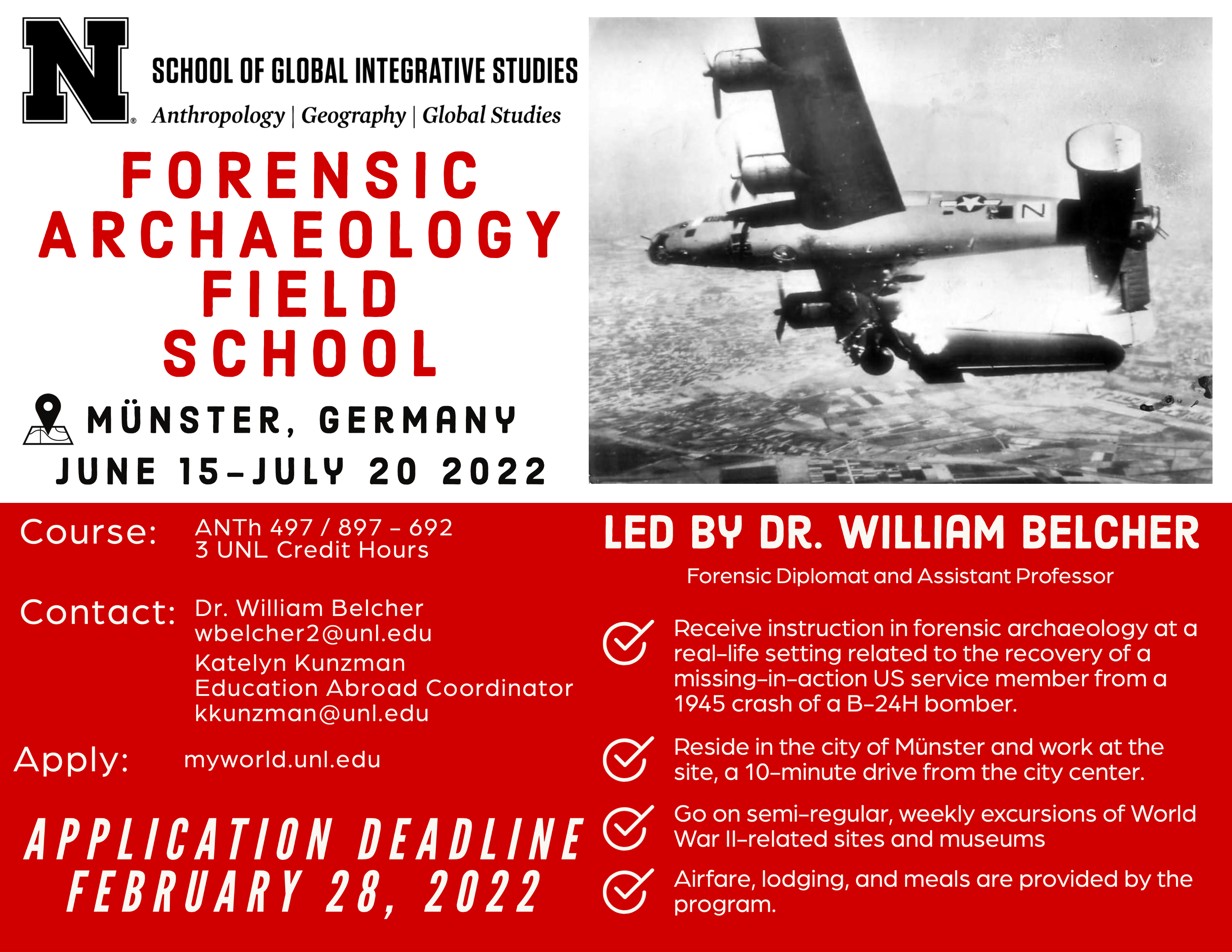 ANTH 497: Summer 2022 Forensic Archaeology Field School in Münster, Germany!