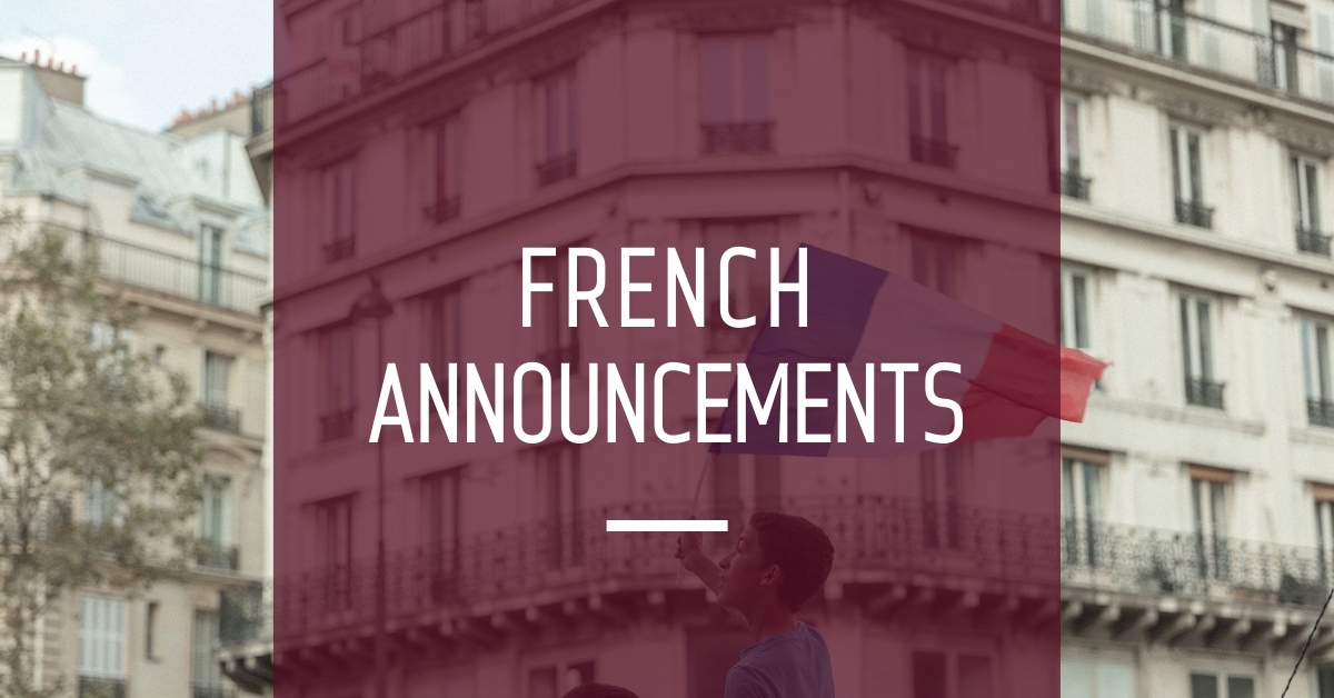 French Announcements