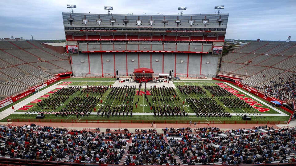 The University of Nebraska–Lincoln’s spring undergraduate commencement ceremony is scheduled for 10 a.m. Saturday, May 14, at Memorial Stadium. [Craig Chandler | University Communication]