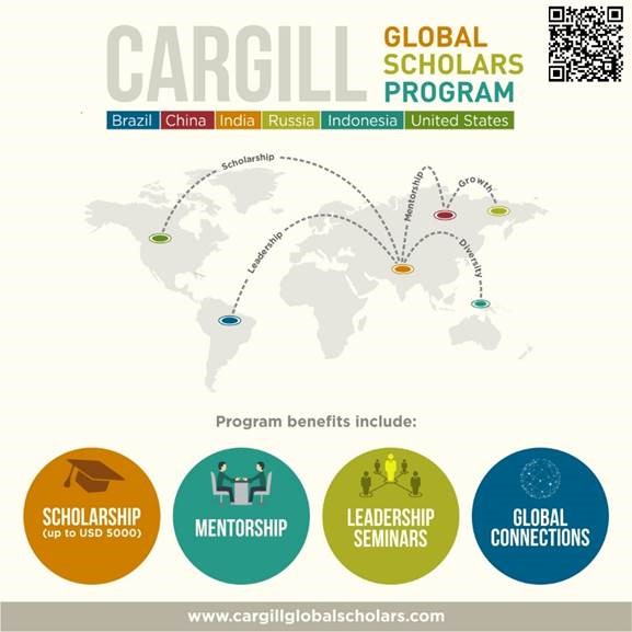 The Cargill Global Scholars Program deadline has been extended to Tuesday, March 15.