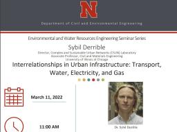 Environmental and Water Resources Engineering Seminar Series- March 11th