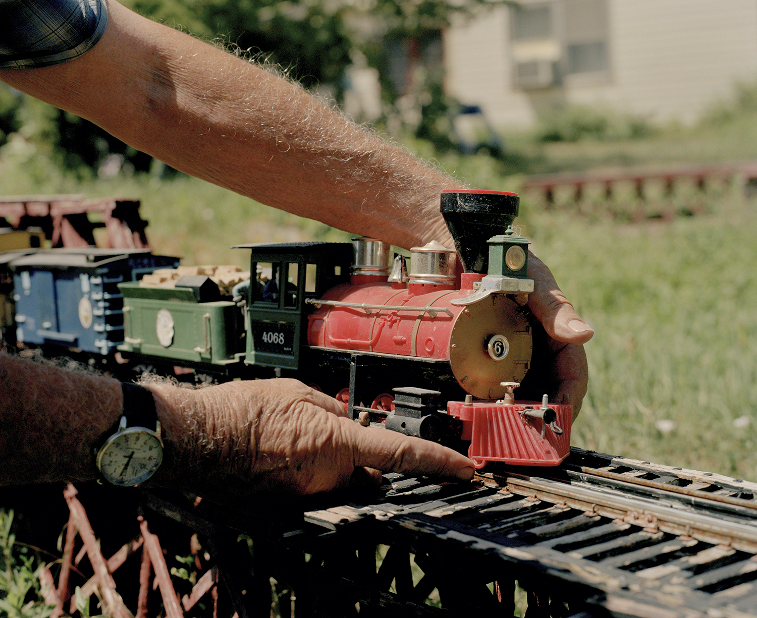 Terry Ratzlaff, “Dwayne Sam and The Romanticization of The Last Coal Train through Crawford,” archival inkjet print, 40” x 49” x 2” (framed), 2020.